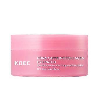 PDRN Caffeine Collagen Eye Patches | Gel Eye Patches for the appearance of Dark Circles, Undereye Bags | Firming, Age-Defying Care with Collagen | 60p