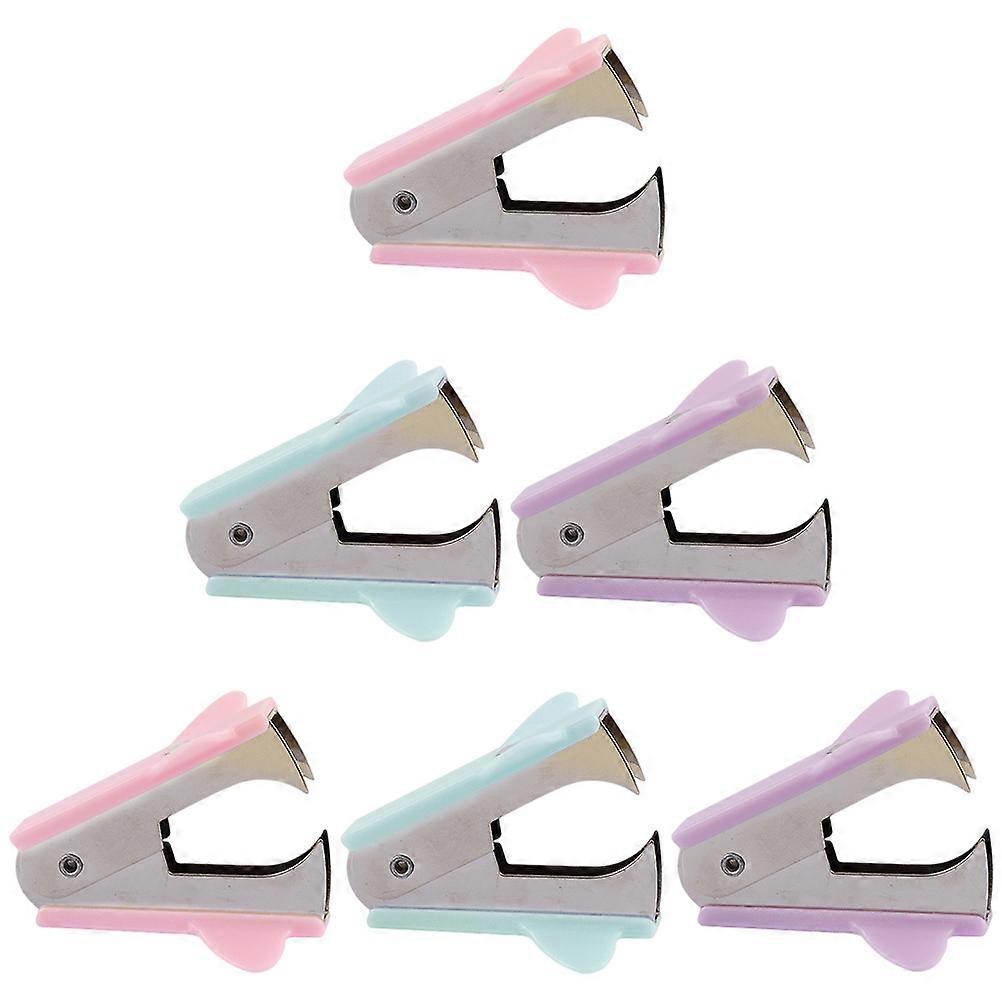 Staple Puller Mini Staple Remover for Office Use 6Pcs Assorted