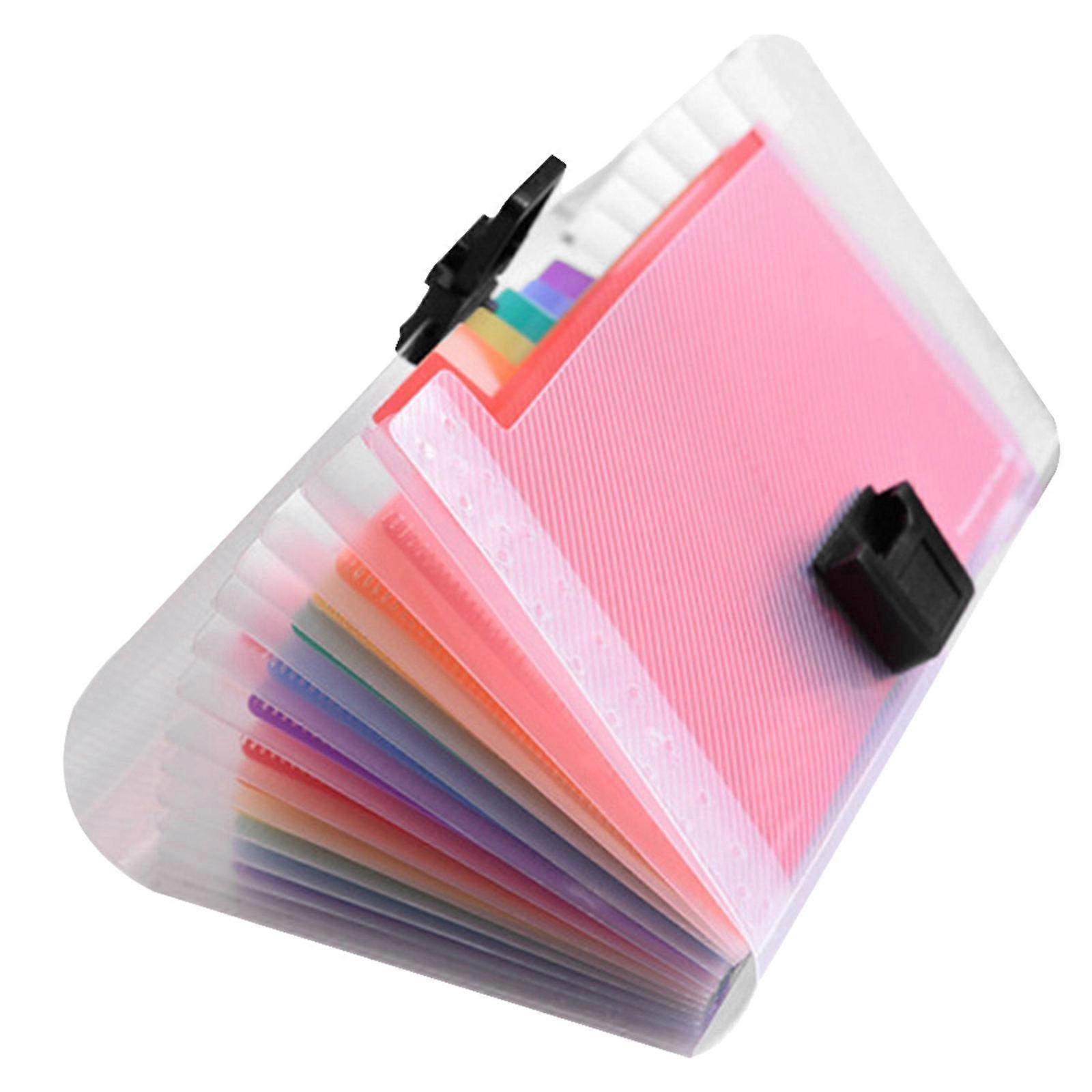 A6 Bag Rainbow Style with 13 Pockets for Holding Documents