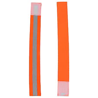 Nachtsicherheit Reflektierendes Armband Arm Knöchel Gürtel Gurt für Radfahren Laufsport (gelb)