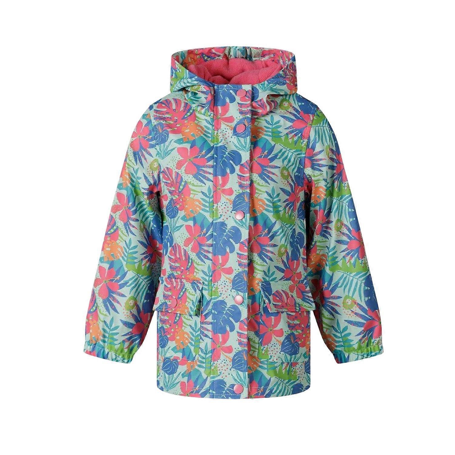 Minoti Mädchen-Regenjacke mit Blumenmuster