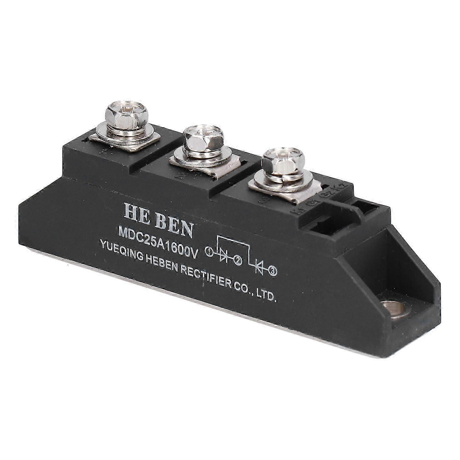 Rectifier Module 3 Terminals Rectification Power Circuit Control Accessories MDC25A 1600V