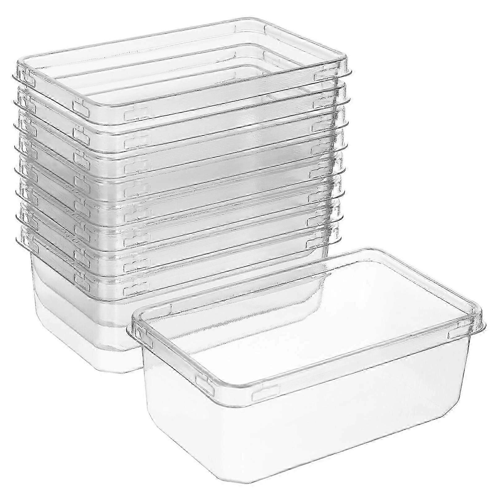 Clear Mousse Cake Boxes Tiramisu Boxes with Lids for Cake 20Pcs