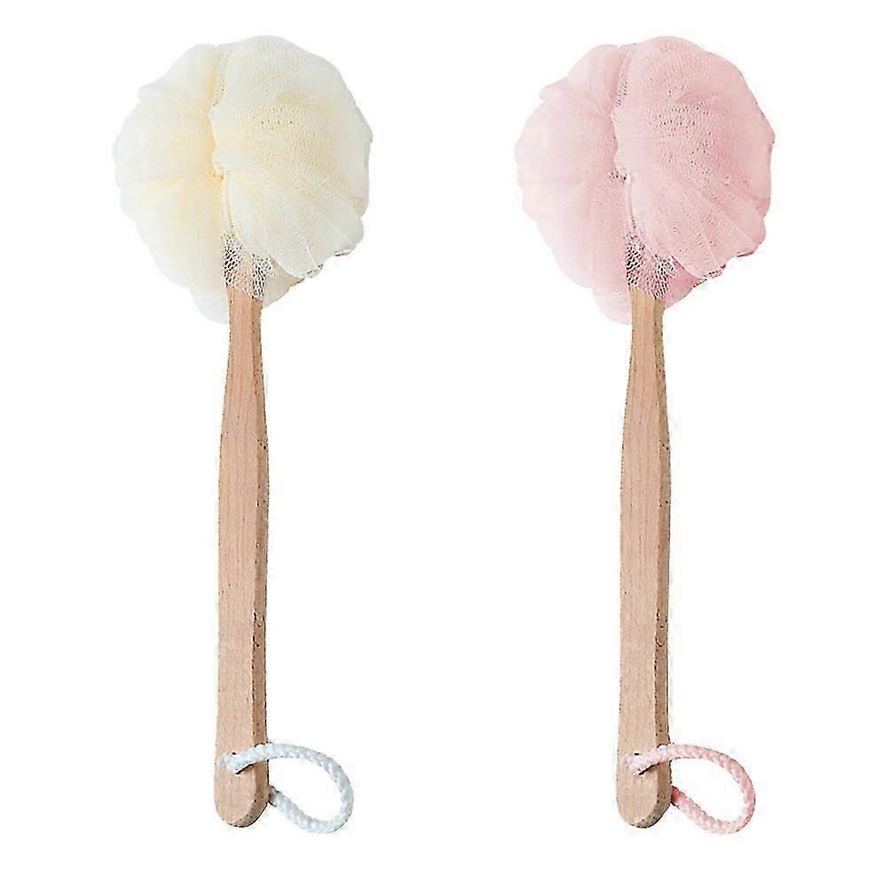 Bathing Bath Flowers Long Handle Brushes for Bathing Use 6Pcs Set