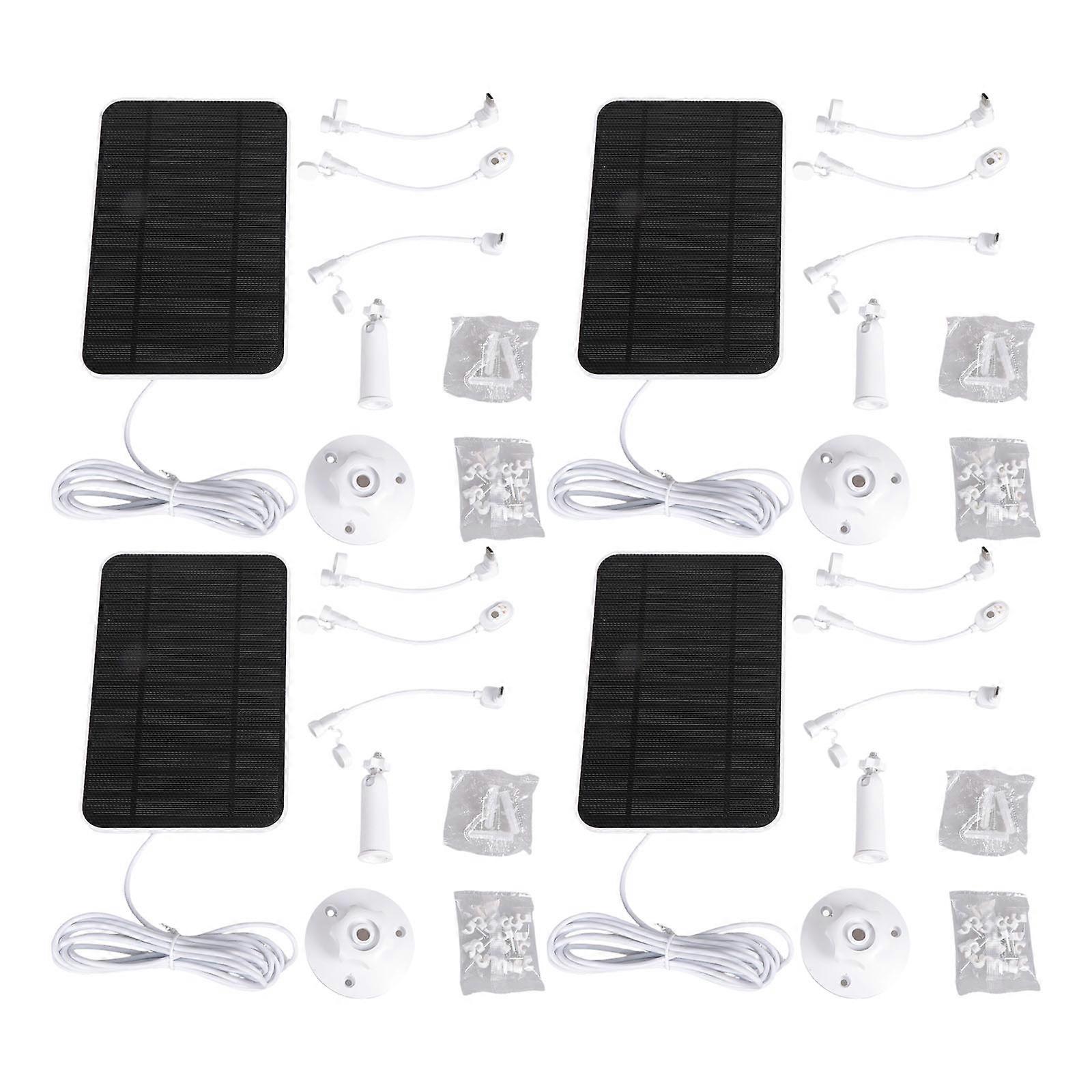 4PCS/Pack Efficient Sun Collector For Security Cameras Waterproof Strong Construction Multicolor