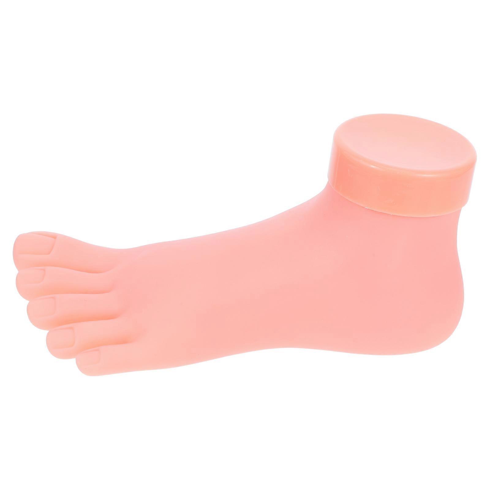 1pc Plastic Nail Art Practice Foot Model Manicure Training Model Practice Tool