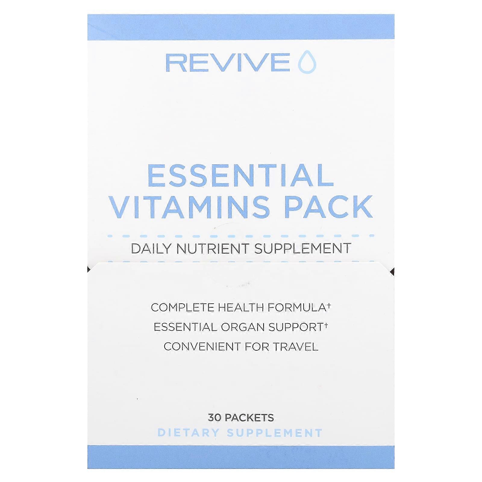 Revive, Essential Vitamins Pack, 30 Packets