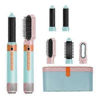 Sèche-cheveux 5 en 1 de haute qualité 2025 avec brosse rotative, peigne coiffant à air chaud et fer à friser - Le cadeau de Noël idéal