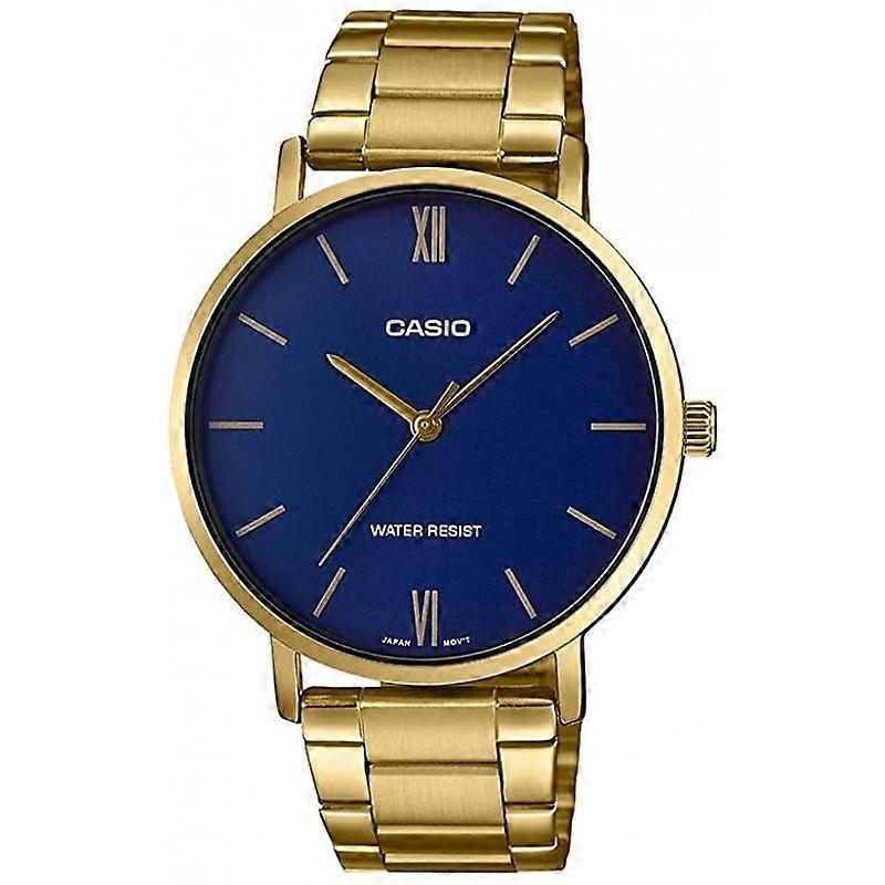 CASIO COLLECTION MINIMAL GOLD - BLUE