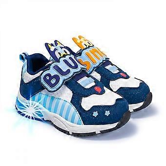 Bluey and Bingo Peeking Athletic Light Up Toddler Boy's Shoes