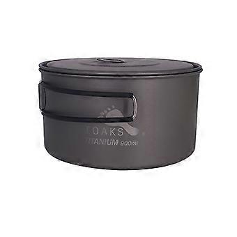 Pot-900-d130 Ultralight Outdoor Camping Titanium Pot 0.3mm Thickness Titanium Cup With Cover 900ml