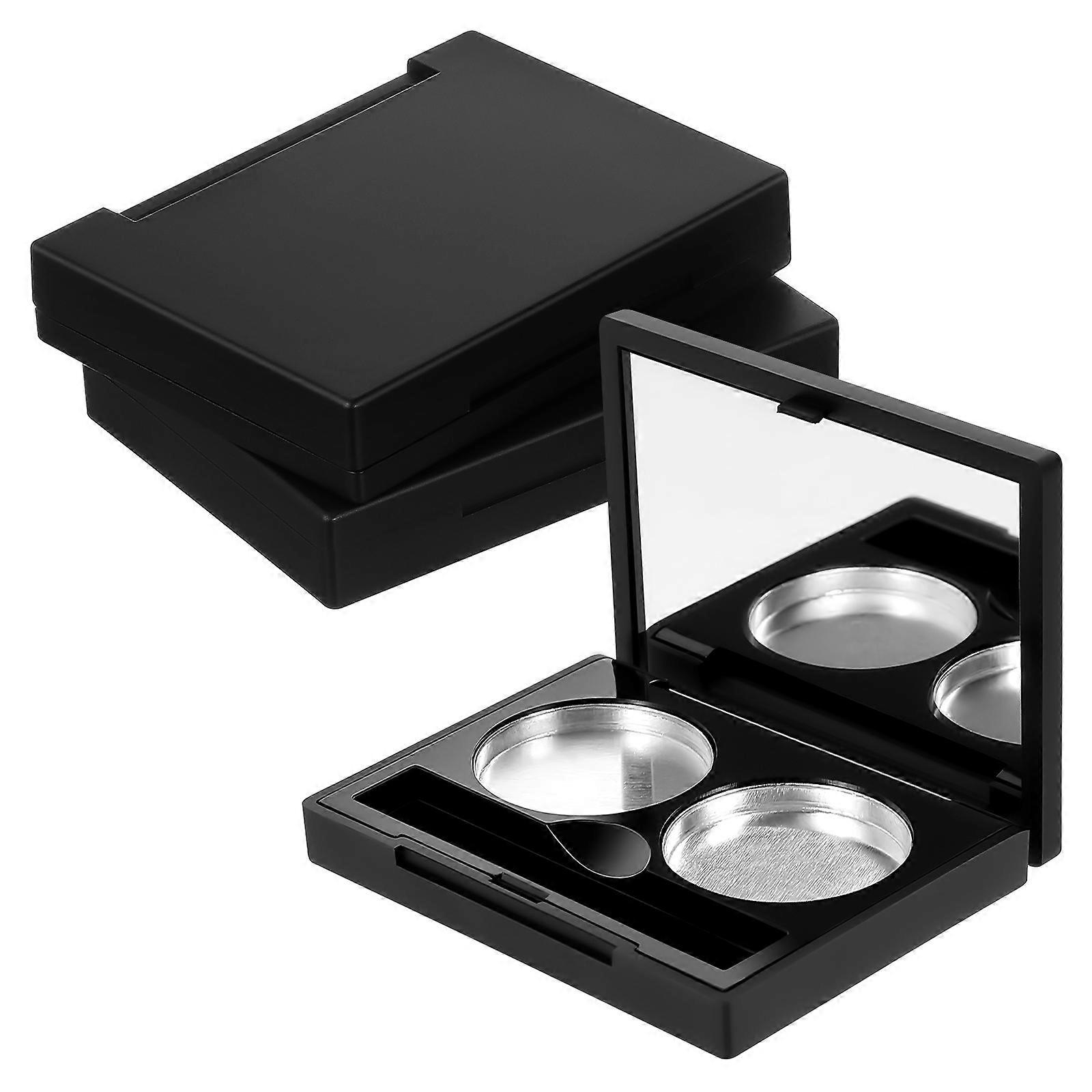 3 Sets Eyeshadow Cases Cosmetics Makeup Highlight Powder Sample Containers