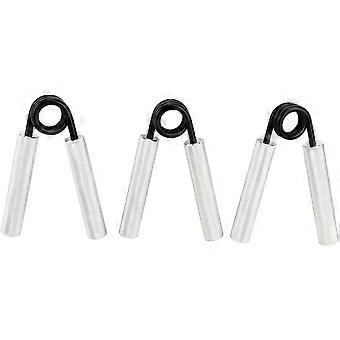 3 stuks vingeroefengrepen, geribbelde aluminium handgrepen, variabele weerstand 100-200 lbs, onderarmversterker voor worstelaars, atleten en muzikanten