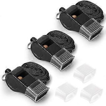 Whistle with Lanyard and Mouth Grip, Super Loud Sports Whistles, Perfect for