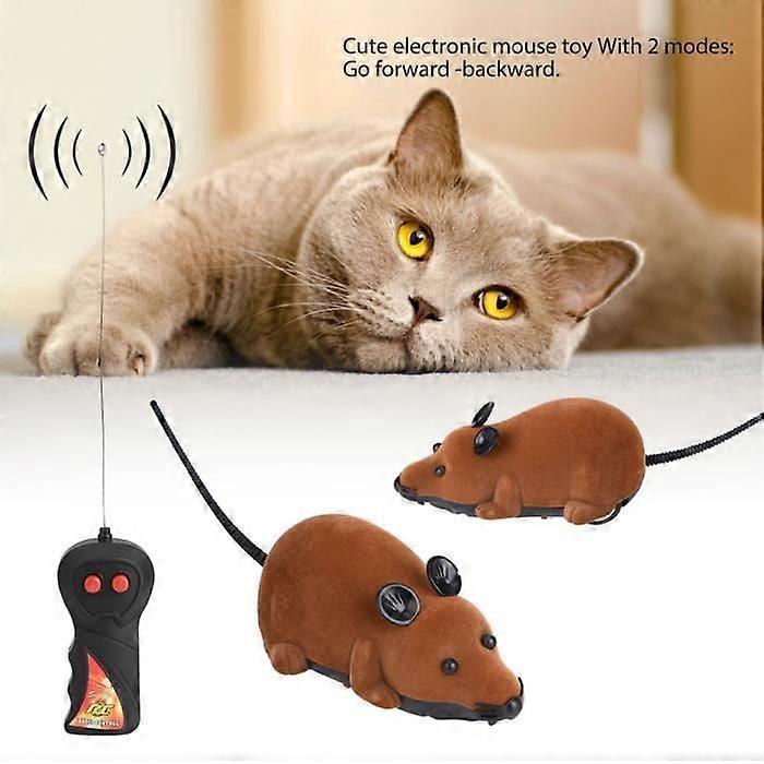 Remote Control Mouse, Robotic Mouse Cat Toy Interactive Two Working Modes Indoor Indoor for Cat