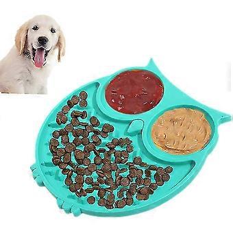 Langsom Feeder Hund Lick Mat, Lick Mat med sugekopper, Hund Skål langsom Feeders Fo