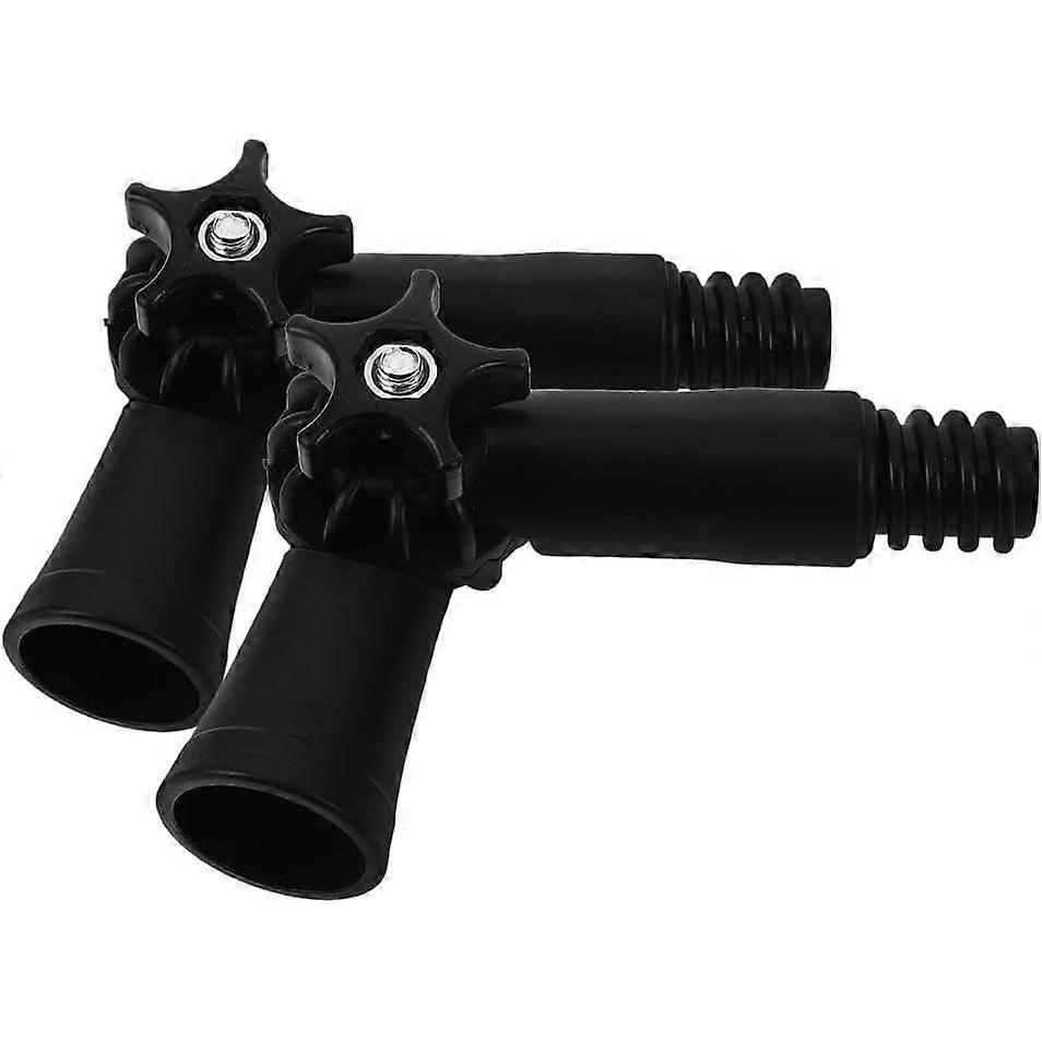 2pcs Angle Adaptor for Extension Pole Hinge Tip Threaded Adaptor for Window Cleaner Brush