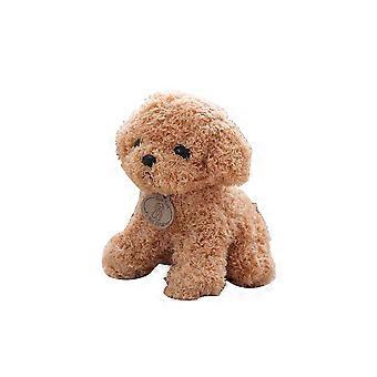 Brown Plush Dog Doll Toy for Kids Playing Simulation Puppy