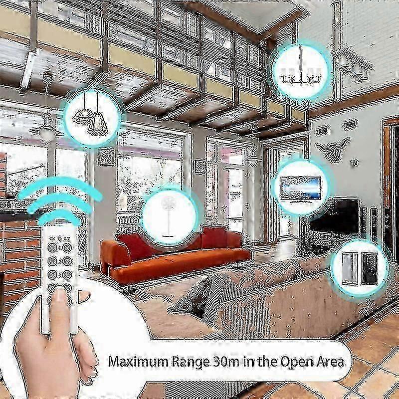 Fantastic Set of 5 Programmable Electrical Socket, Wireless Remote Control Socket with 2 Remote Controls 2