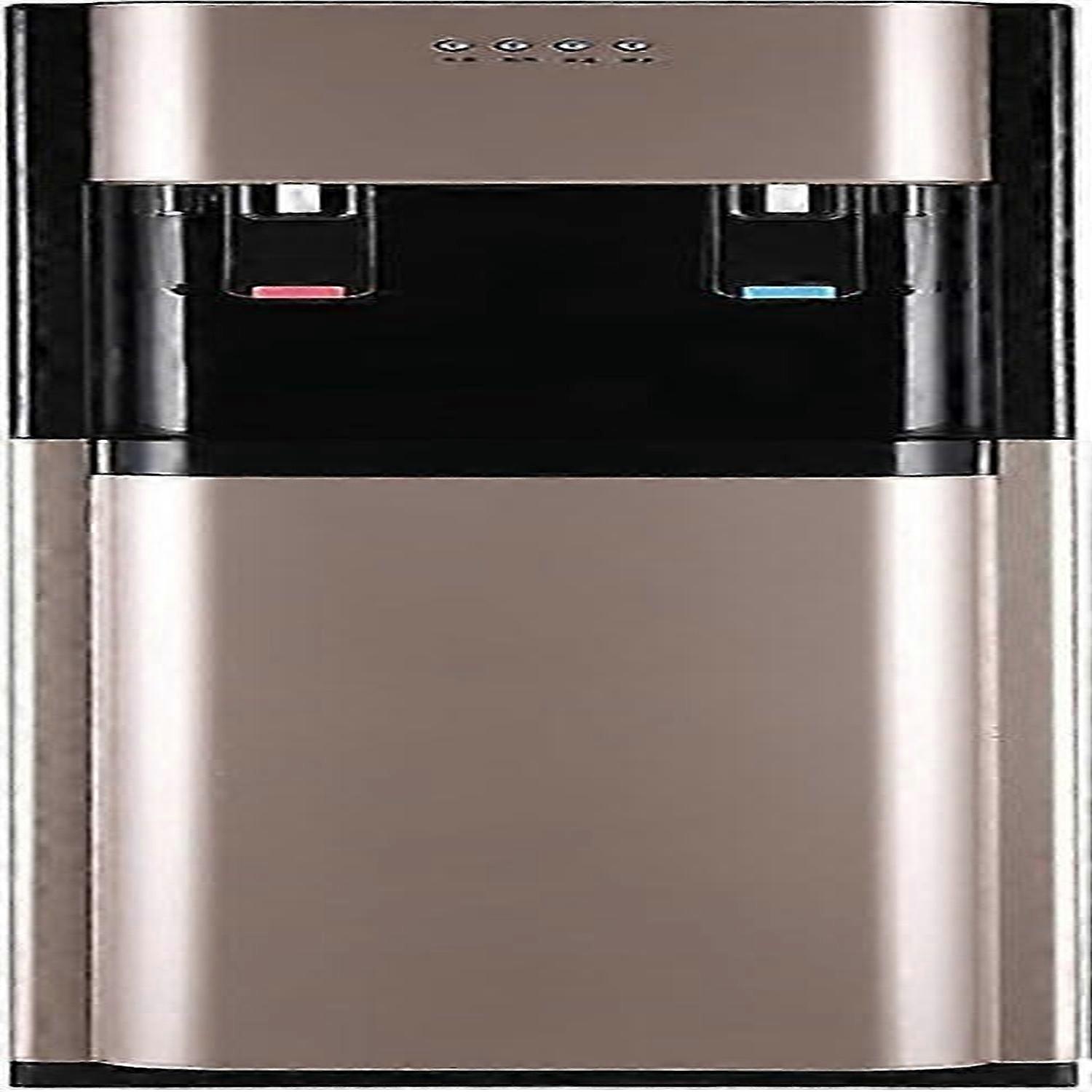 Water Dispenser Bottom Loading 5-Gallon Compatible Hot And Cold With Empty Bottle Indicator Light Gold