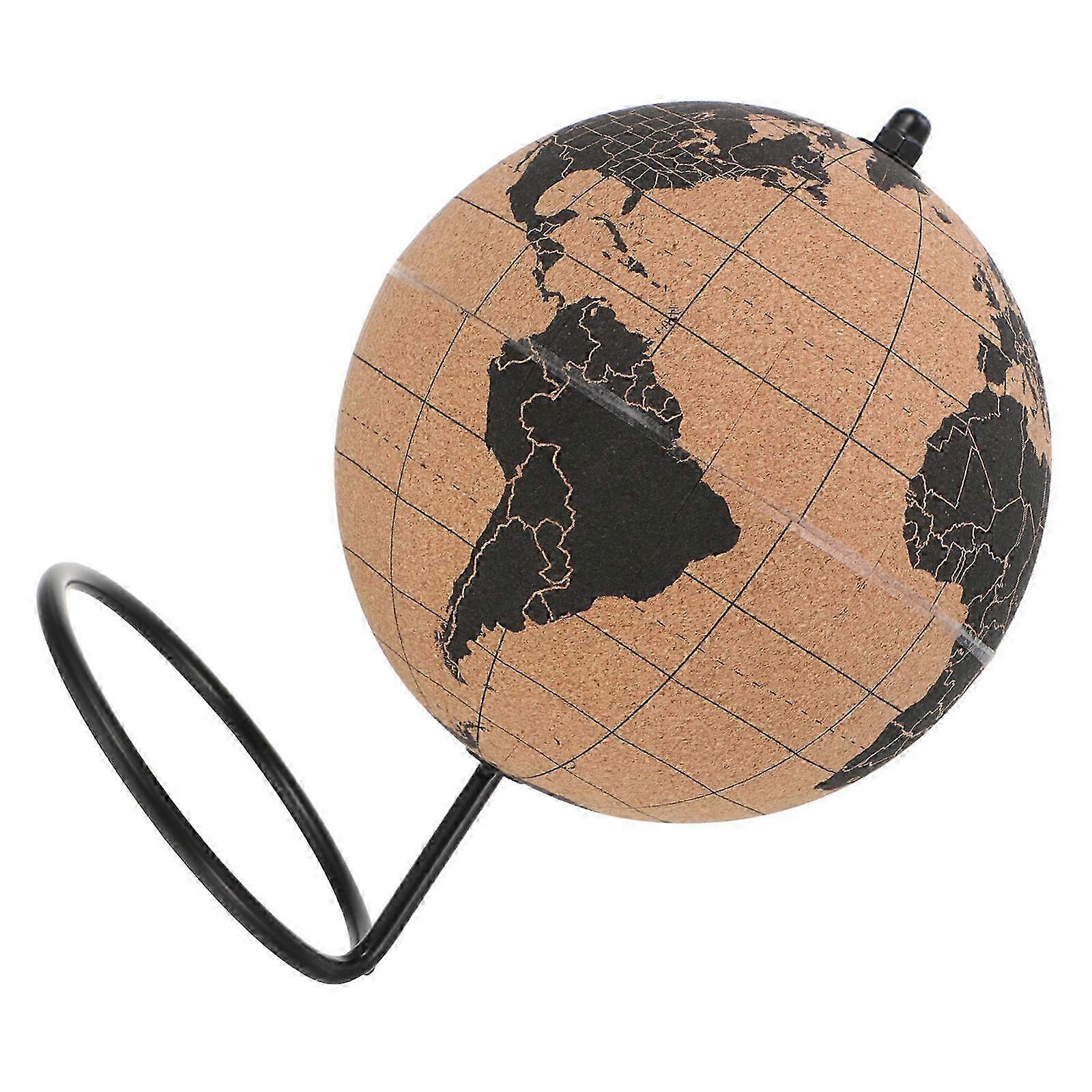 Office Desktop Decoration Cork Globe for Educational Use