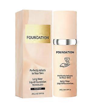 2pcs Smart Skin Tone Adaptive Foundation, Natural Shade, Lightweight, Easy to Apply, Smooth Finish