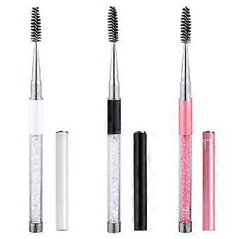 Screw Eyelash Brush Eyelash Mascara Brush Wands for Makeup 3Pcs