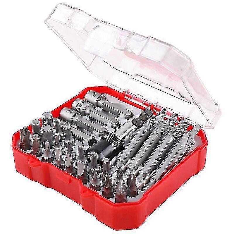 34 Piece Hex Slotted Screwdriver Bit Set Gift