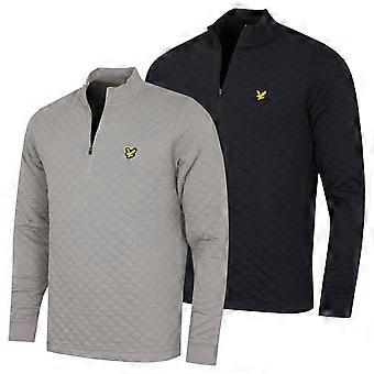 Lyle & Scott Heren Golf Gewatteerde Lichtgewicht Midlayer Trui met Halve Rits