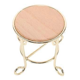 Miniature Dollhouse Wooden Side Table for Decorative Accessories