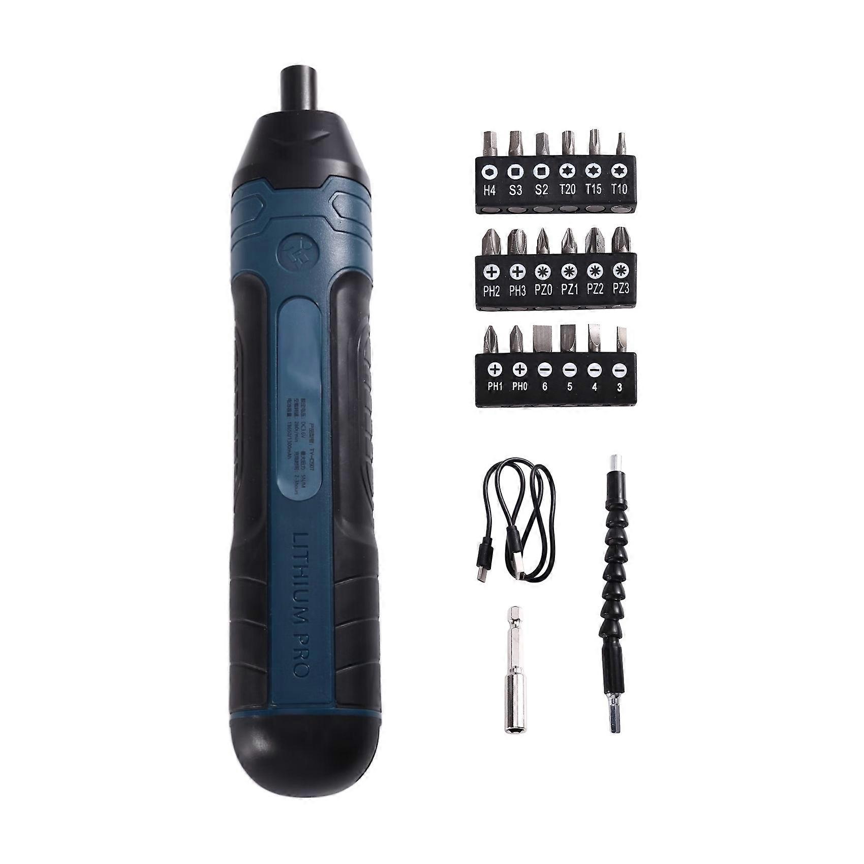 Electric Screwdriver Adjustable Rechargeable Torque Repair Tool Set