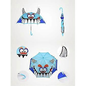 Cute Cartoon Animal Umbrella With Curved Handles Compatible with Kids Animal Ears