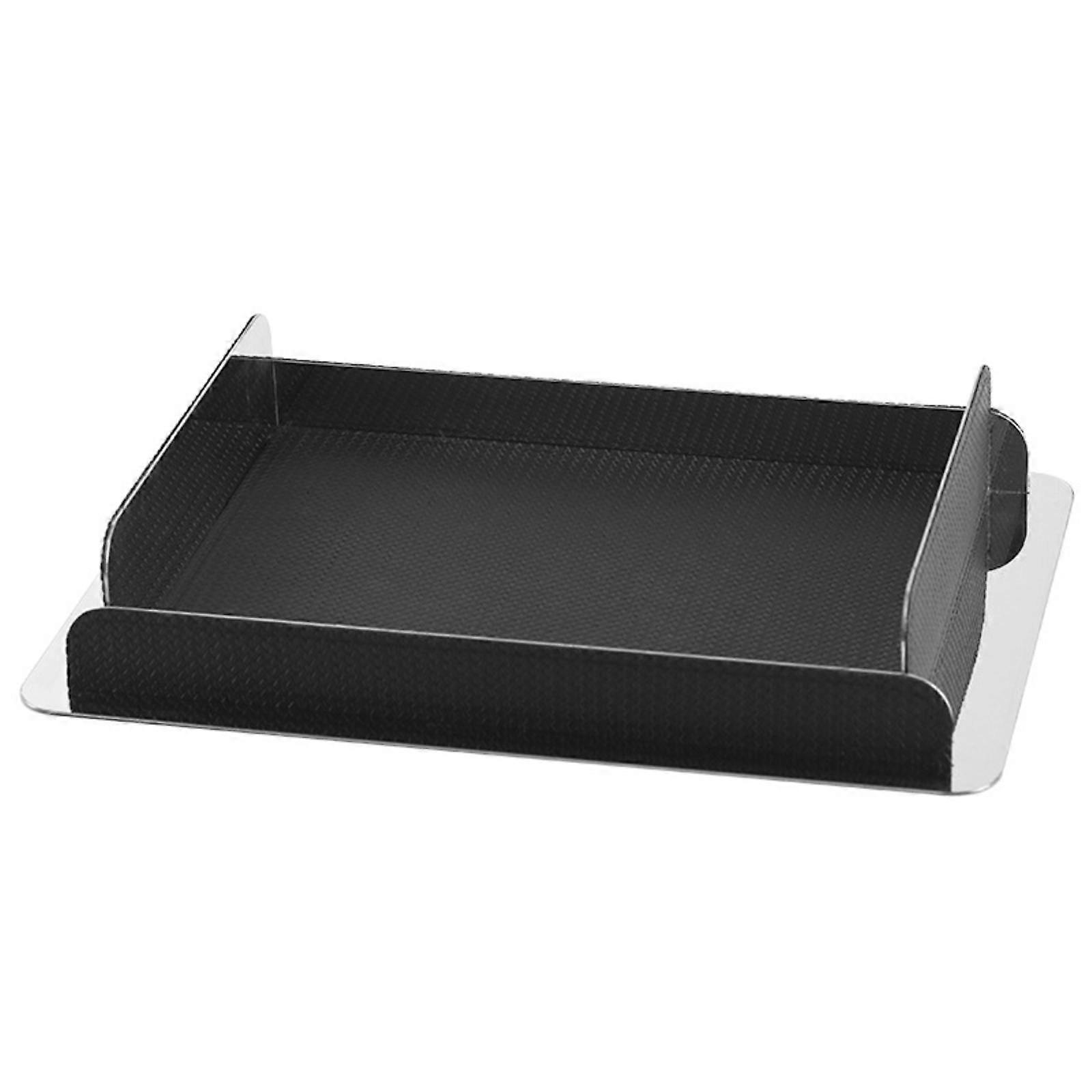 Rectangular Tray Geometric Tabletop Tray Textured for Coffee Table, Showroom