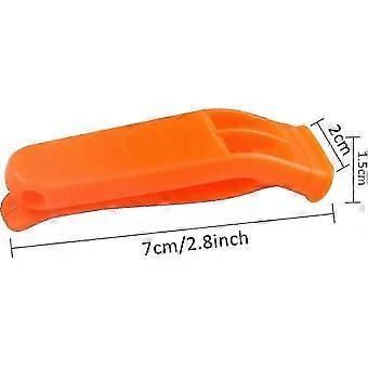 10pcs Safety Whistle Marine Whistle Plastic Whistle With Lanyard Emergency-Good