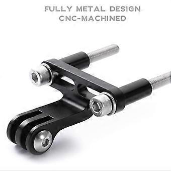 CNC Aluminum Bicycle Stem Mount for GoPro Action Camera & Bike Light, Compatible with Garmin Computer, Dual-Purpose Bracket for