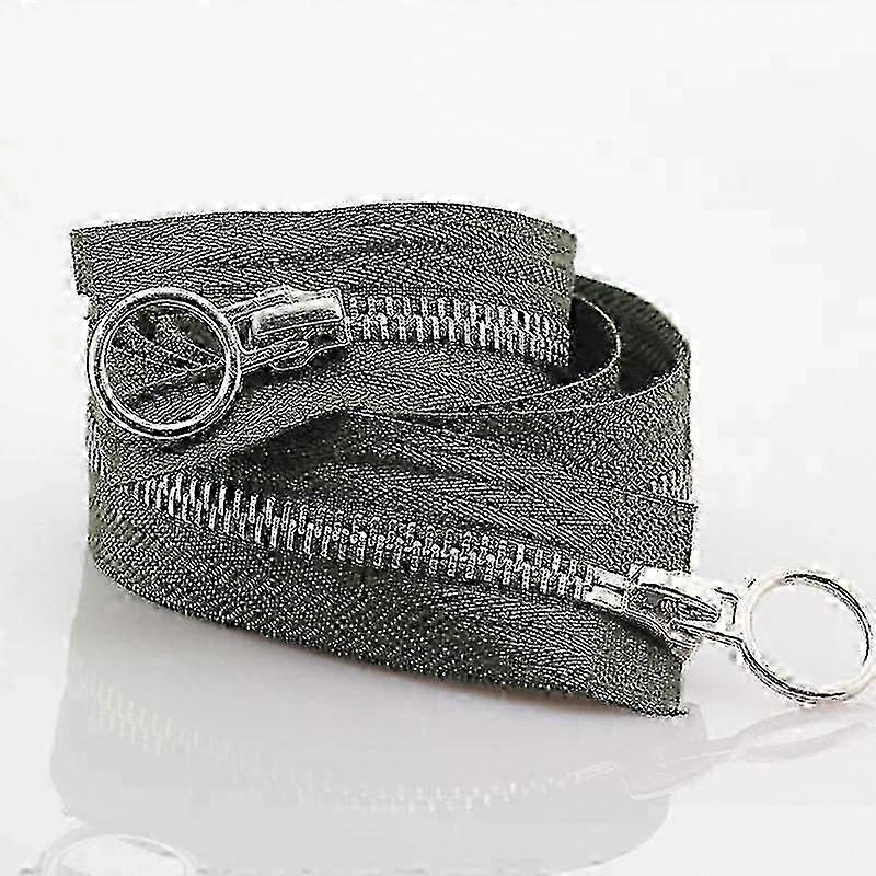 Metal Double-Slider Long Zipper