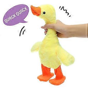 Novelty fun cute puzzle repeat toy fun learn tongue yellow duck talking animal toy gift for children_OpLa1