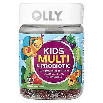 OLLY, Kids Multi + Probiotic, Yum Berry Punch, 100 Gummies
