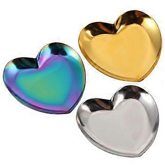 Nail Art Plates for Gel Polish Mixing with 12Pcs Heart Shape Tray