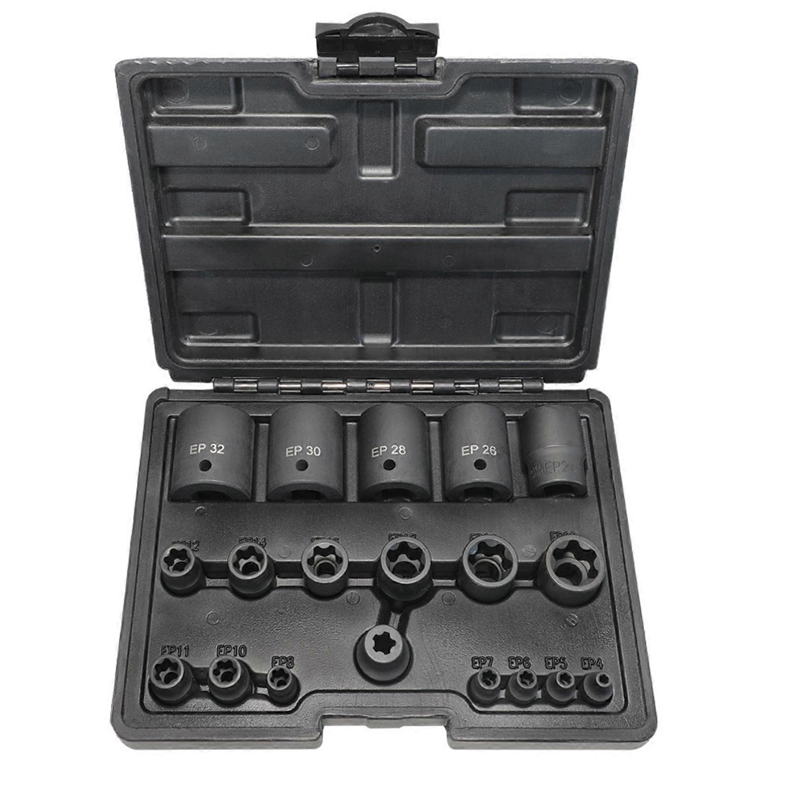 Estar Socket Set Long-Lasting Star-Type Socket Set Etched for Mechanics