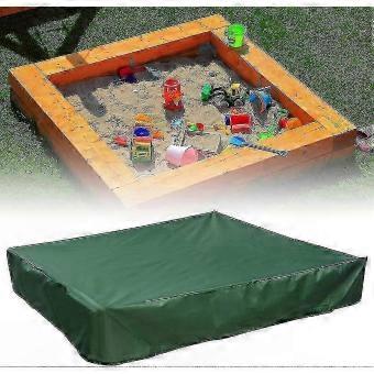 Waterproof Sandpit Cover 150x150 cm with UV Protection and Drawstring, Green compatible with Outdoor Play Area