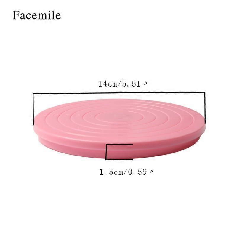 Cake Turntable Baking Turntable Rotating Cake Mounting Table PP Plastic Mounting Tool Cake Mounting Turntable