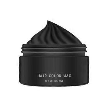 Temporary Hair Color Wax 30ml Black Washable Dye for Men Women Kids Instant Color Change Cosplay Party