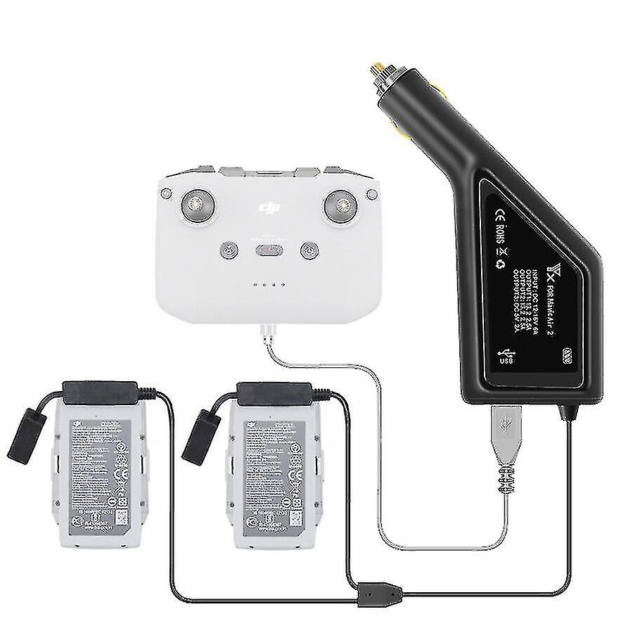 屋外デュアルバッテリー車の充電器用 Dji Mavic Air 2 Usb ポート dji Air 2s リモート コントローラー バッテリー 車の充電アクセサリ