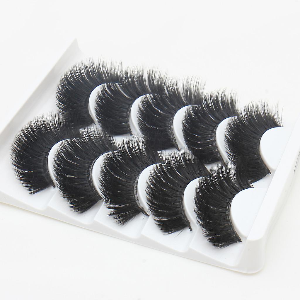 5-pair false eyelashes-6D faux mink-G209
