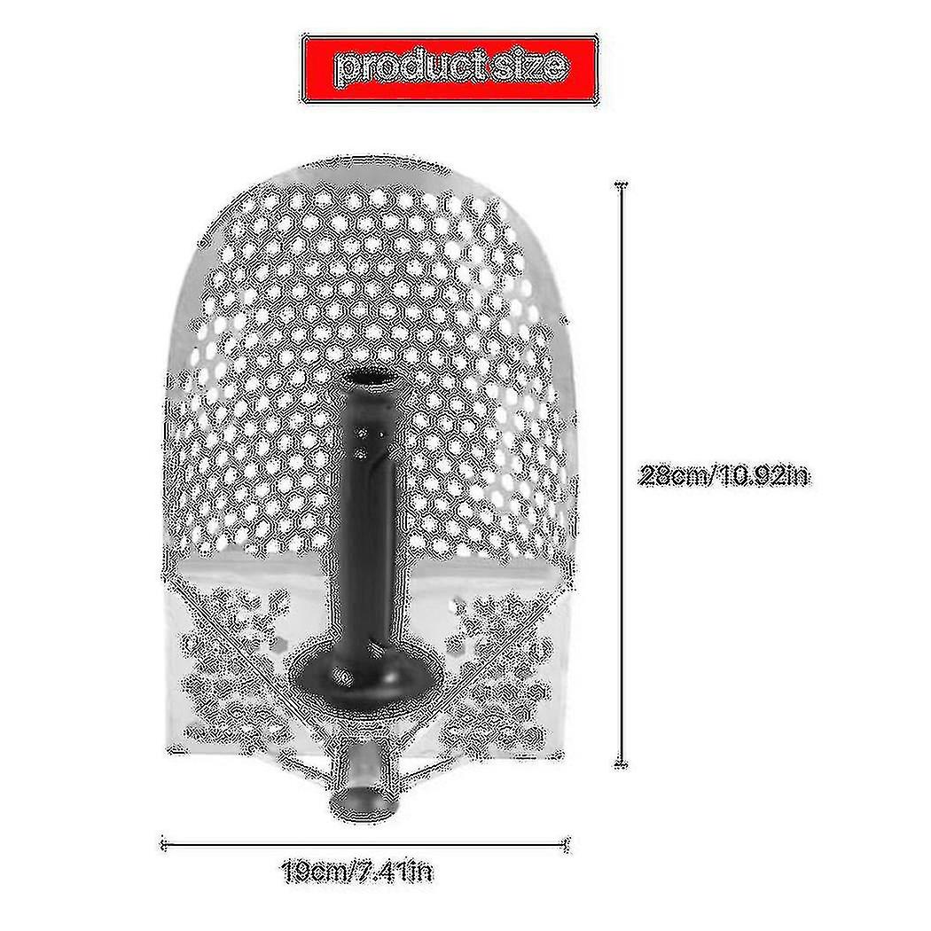 Pelle à sable pour la détection de métaux, en acier inoxydable avec trous hexaèdres de 7 mm pour la chasse au trésor sur la plage
