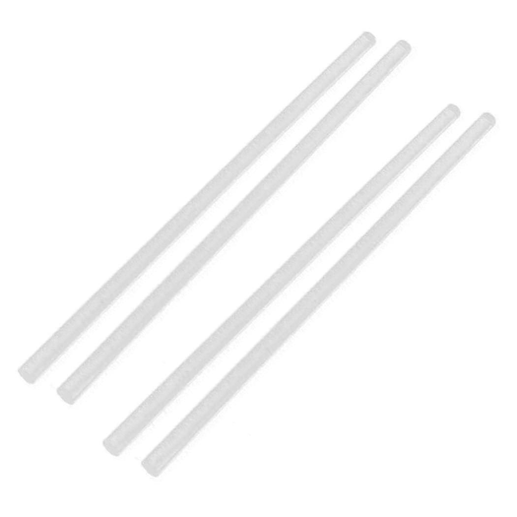 3mmx250mm Round Shape Solid Acrylic Rod Pmma Extruded Bar Clear 4pcs