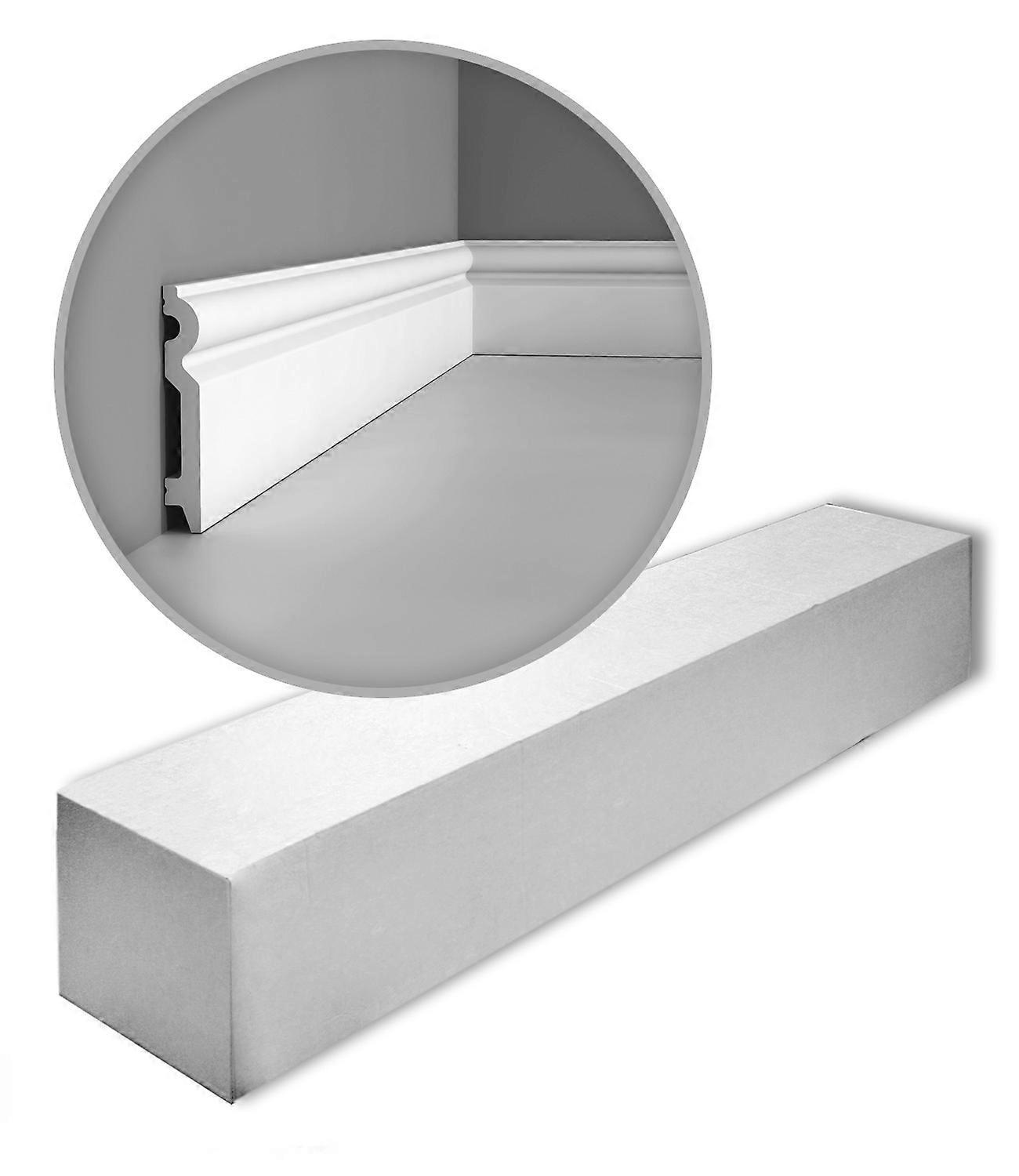 Orac Decor 22 x Skirting boards SX137-box AXXENT Duropolymer® white pre-primed