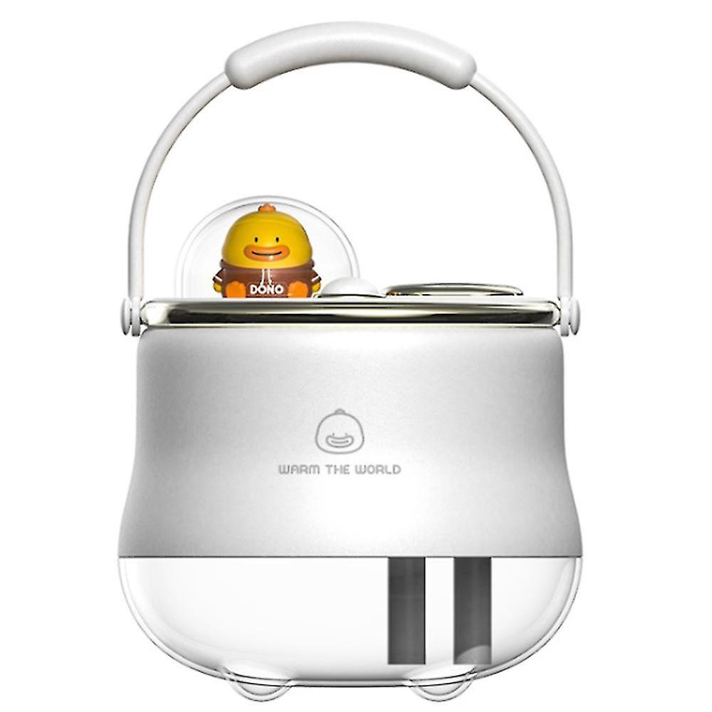 400ml Cute Pet Dual Nozzle Wireless Air Humidifiers White