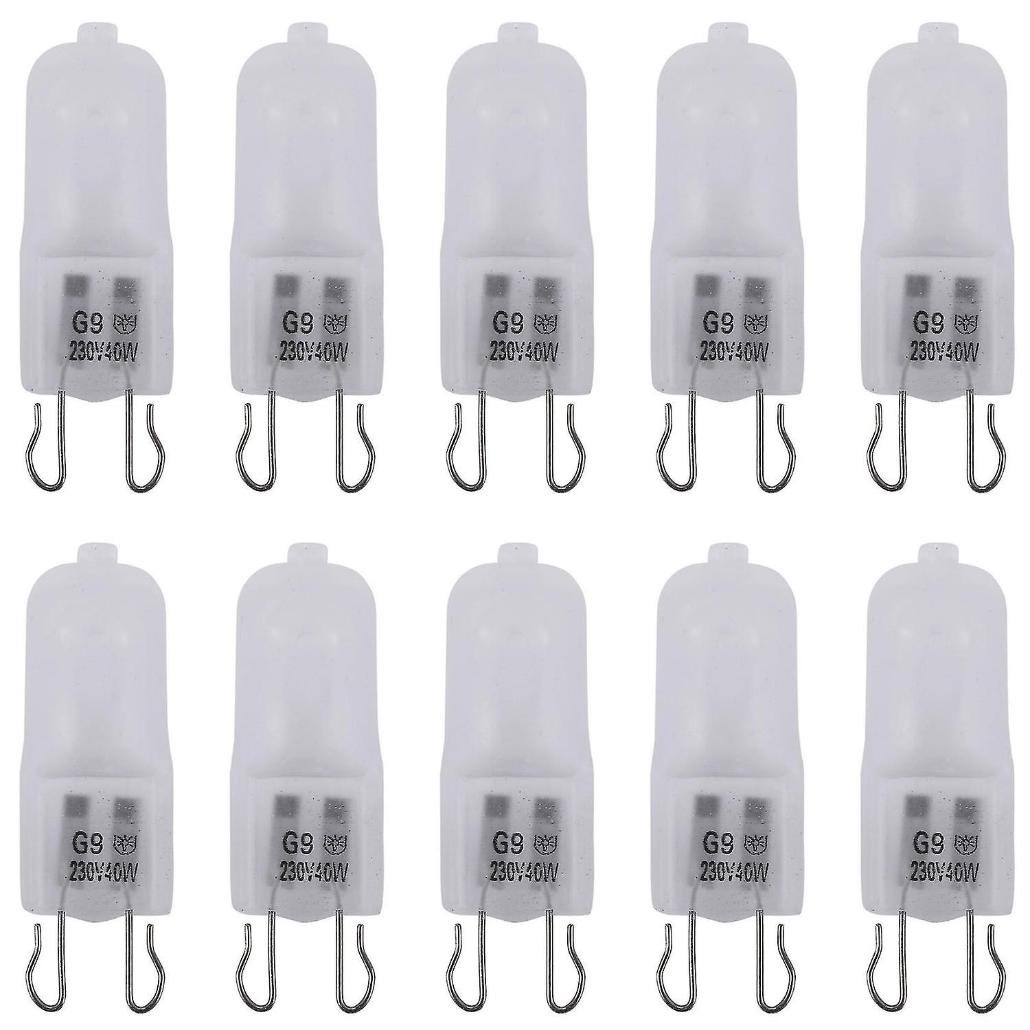 10x G9 Halogen Warm White Office Capsule Frosted Light Bulb Lamp 40w 230v